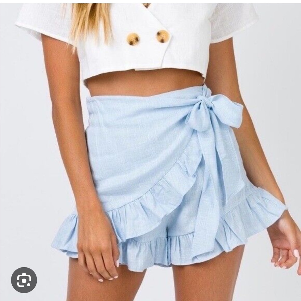 NWT Princess Polly Blue Herring Skort